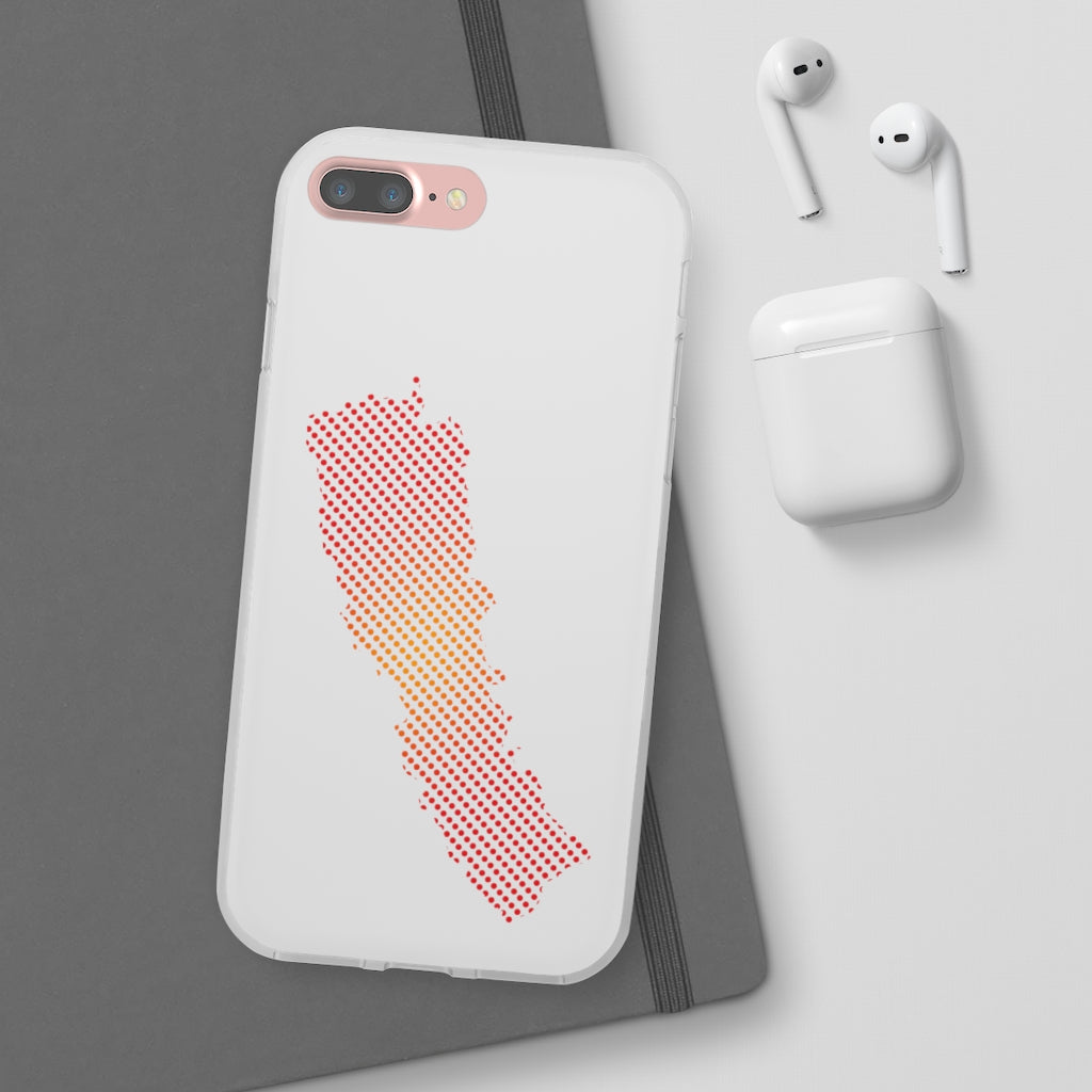 New Map of Nepal printed Flexi Phone Case