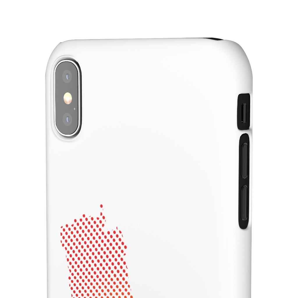 Slim Phone Case with Nepali New Map Dots पातलो
