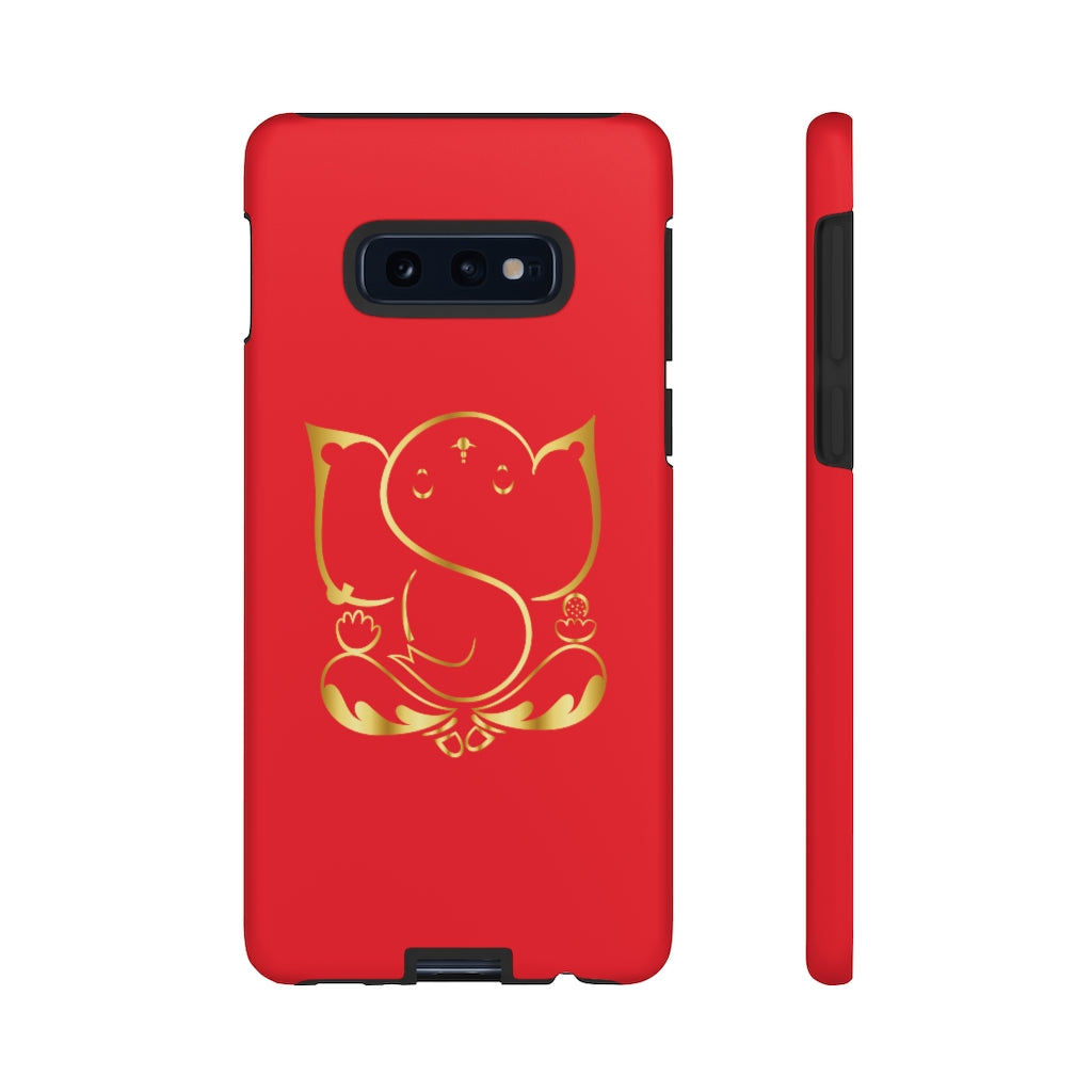 Red Tough Ganesh Phone Case