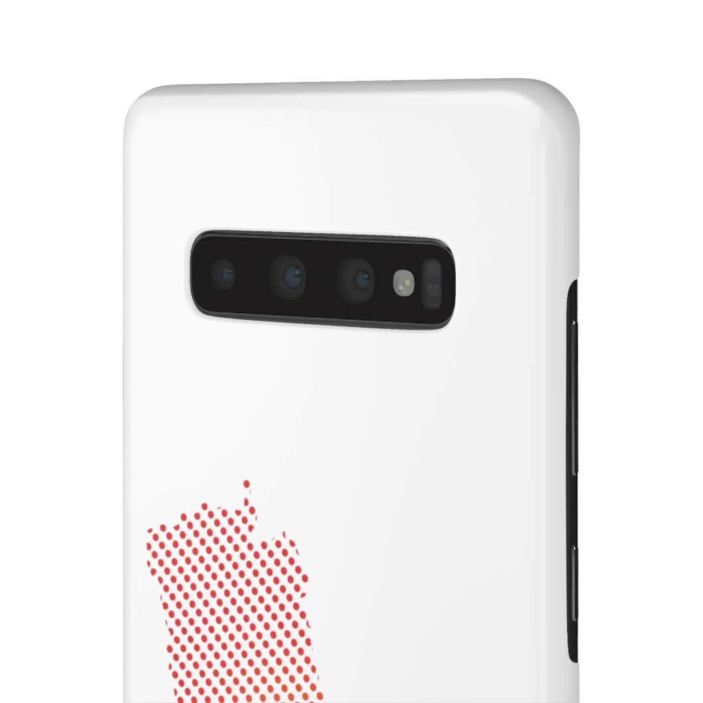 Slim Phone Case with Nepali New Map Dots पातलो