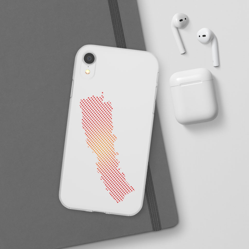 New Map of Nepal printed Flexi Phone Case