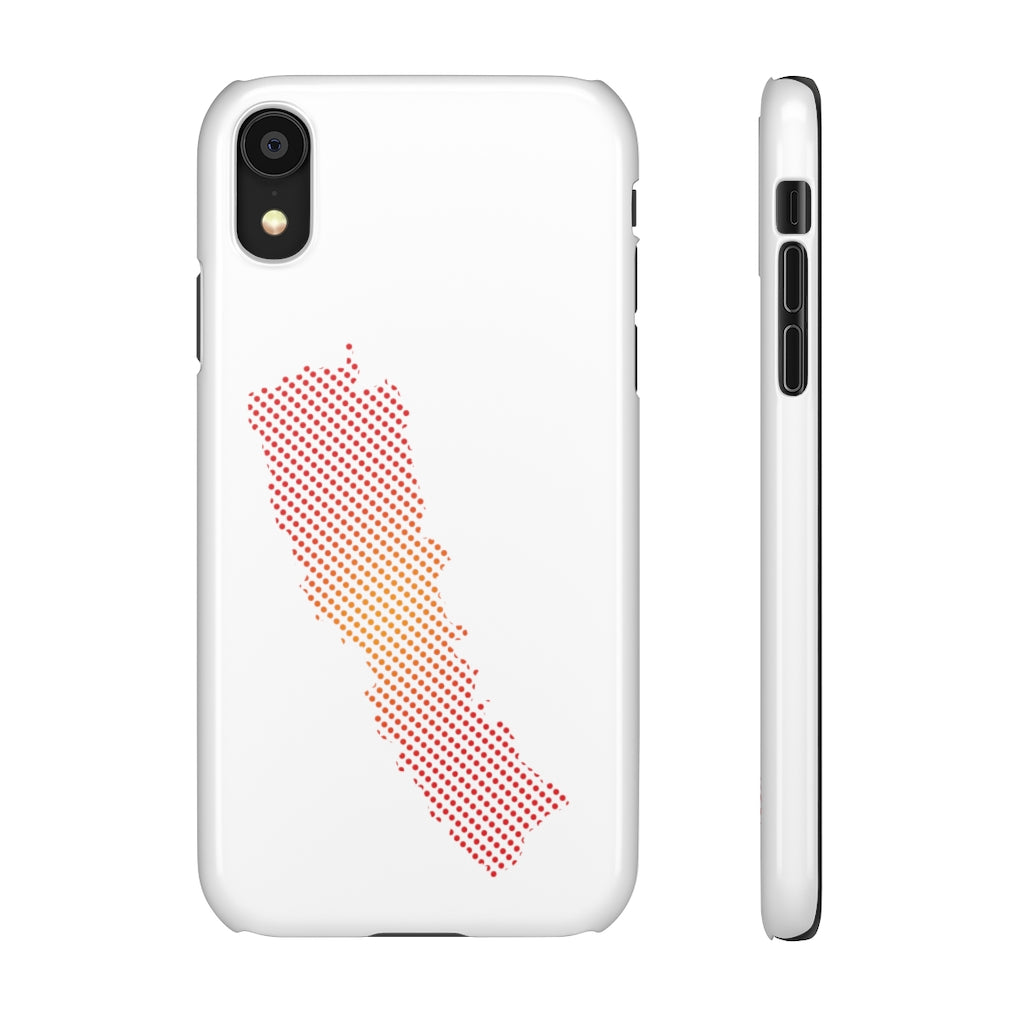 Slim Phone Case with Nepali New Map Dots पातलो