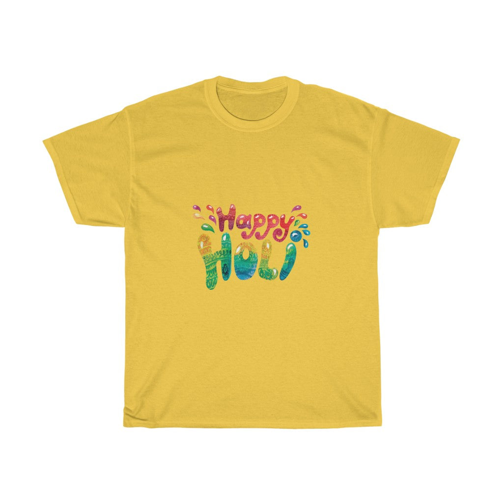 Happy Holi Unisex Cotton Tee