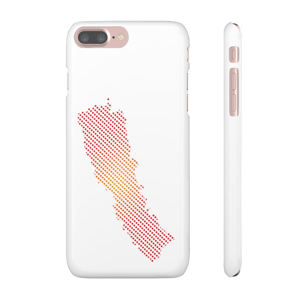 Slim Phone Case with Nepali New Map Dots पातलो