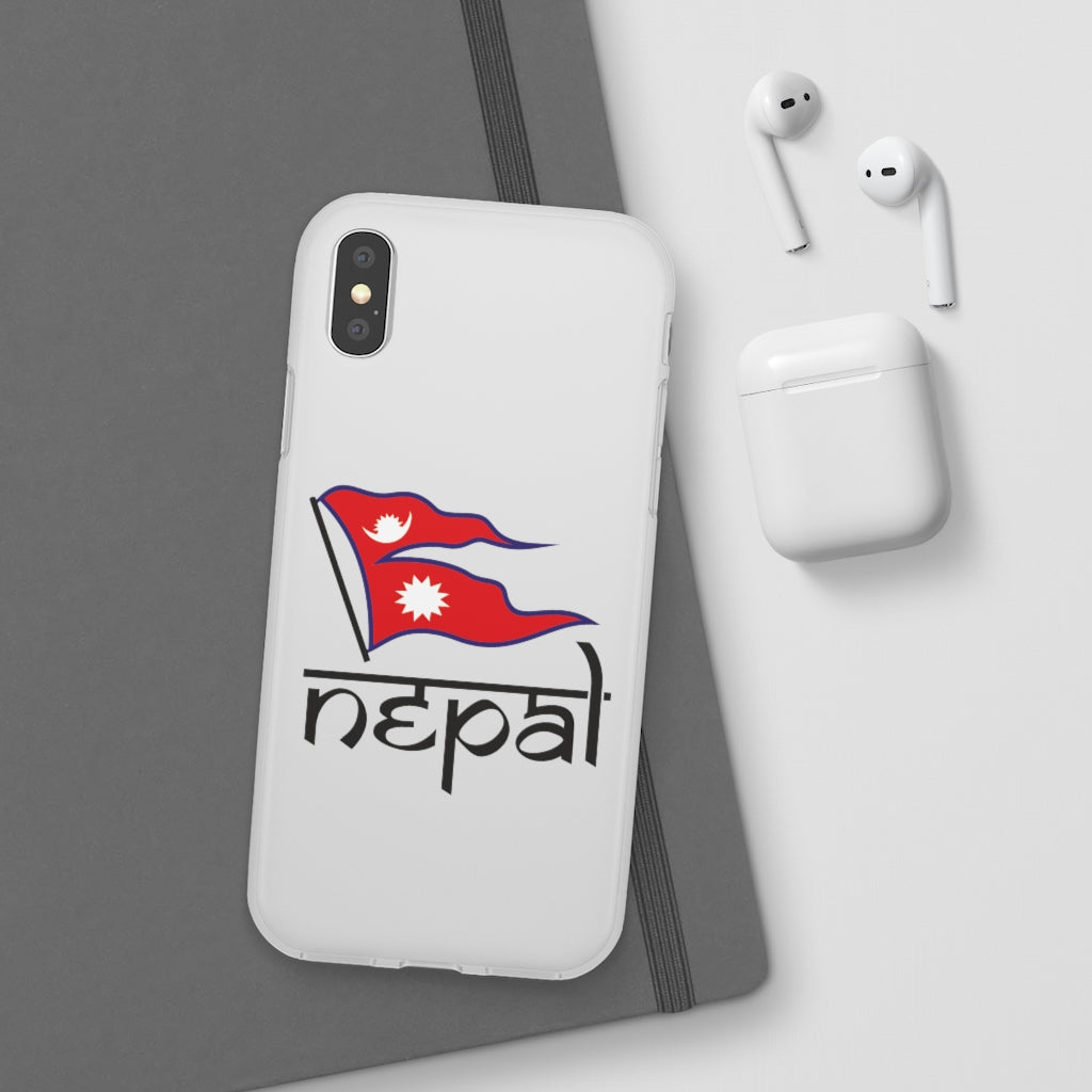 Flexi Phone Case with Nepali Flag