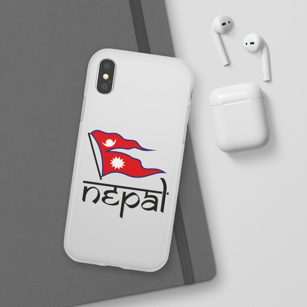 Flexi Phone Case with Nepali Flag