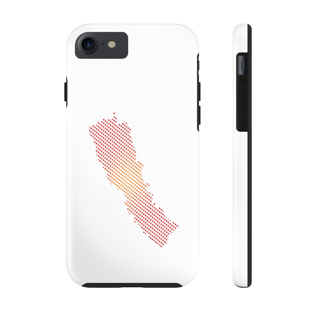 Touch and Light Weight Phone case with New Map of Nepal dots