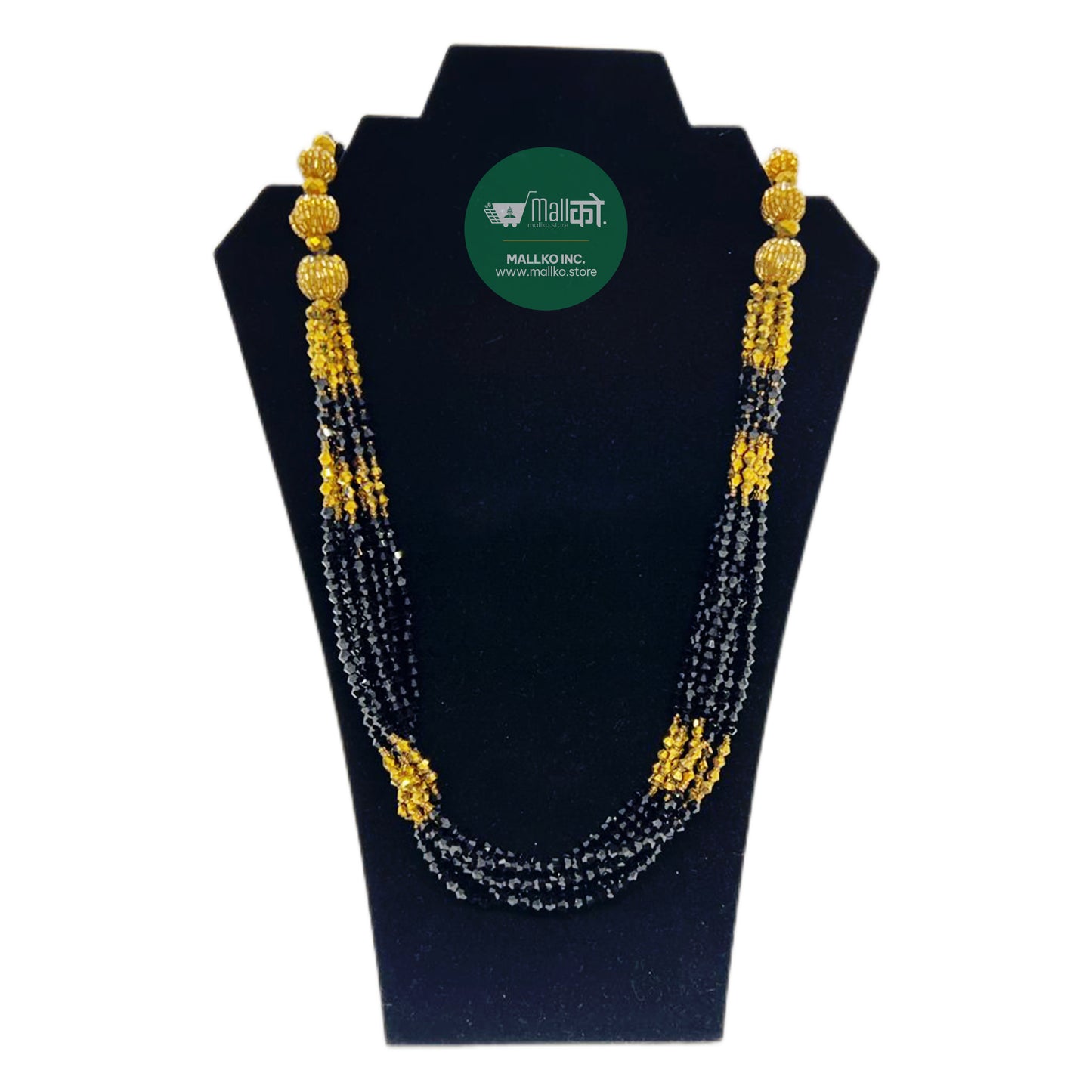 Crystal Necklace-Black