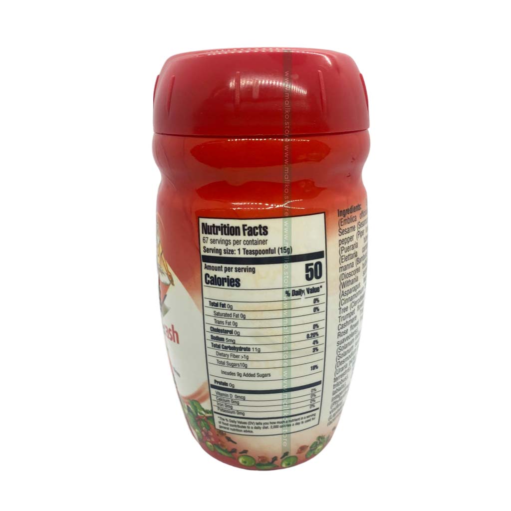 Nutrition Facts Dabur Chyawanprash