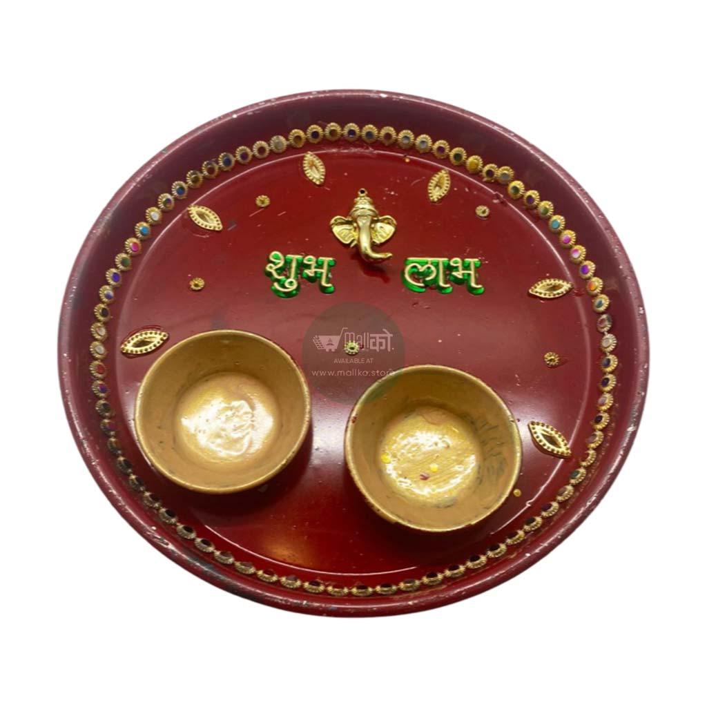 Designer Shubh Laabh Worship Thali