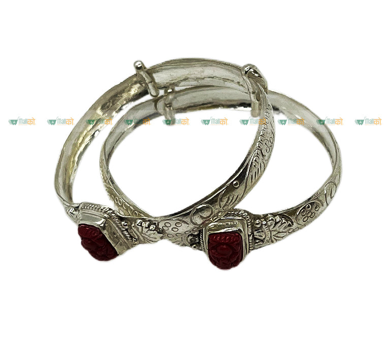 Pure Silver Bala (Bracelets) Set for Kids