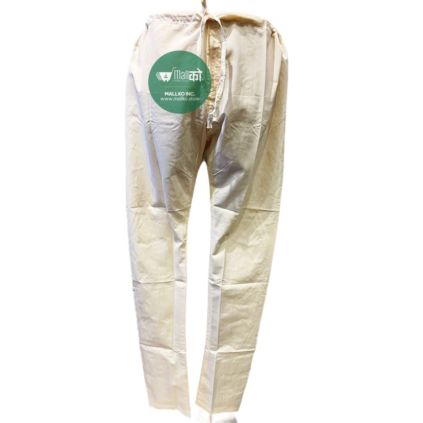 HITESH KURTA PAJAMA SET (Orange and Cream /Banarasi Silk)