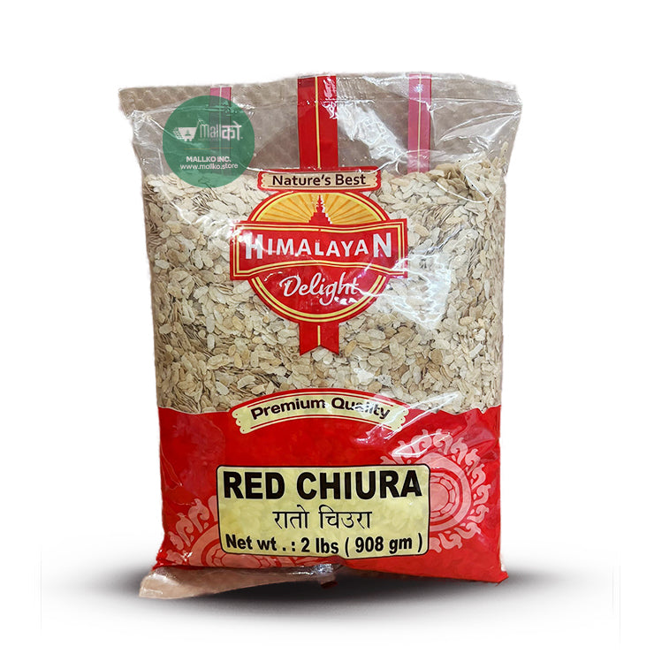 NepaliRedBeatenRice rato chiura