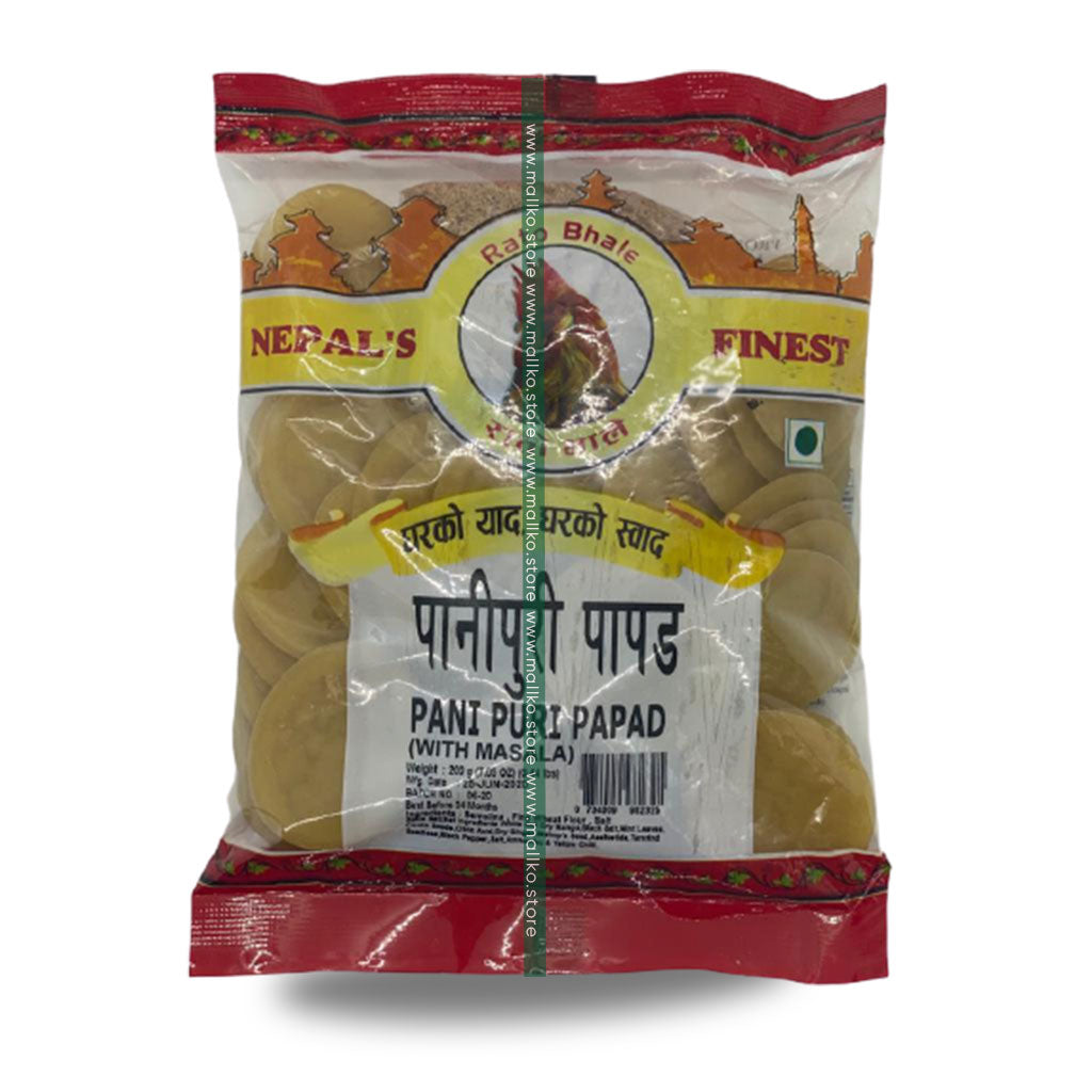 Pani Puri Papad and Masala - Ready to Cook by Rato Bhale