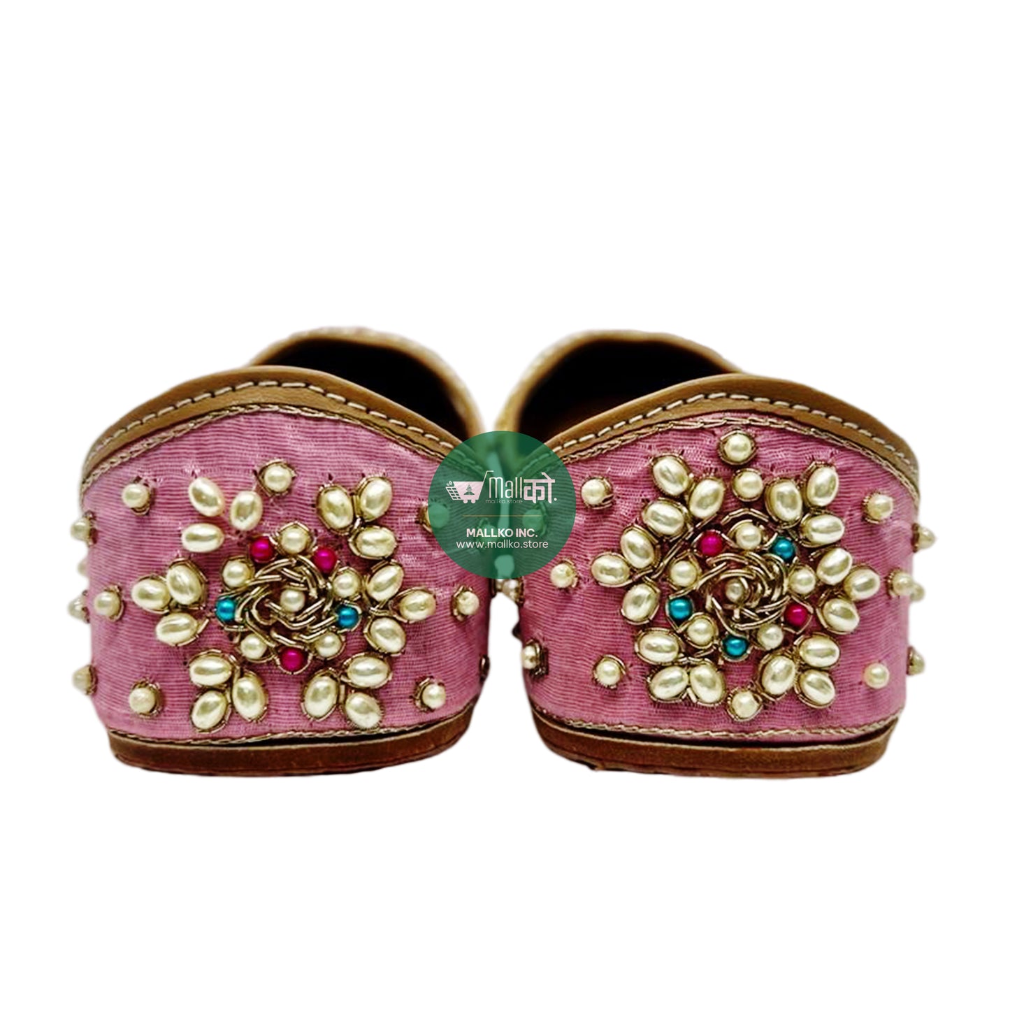 Women's Handmade Punjabi Jutti - Pink