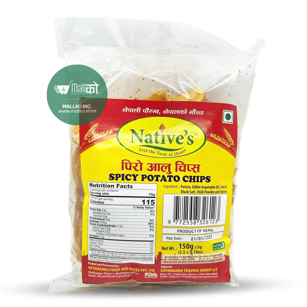 Spicy potato chips