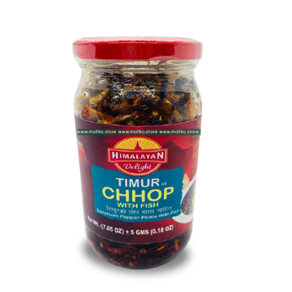 Timur chhop with fish