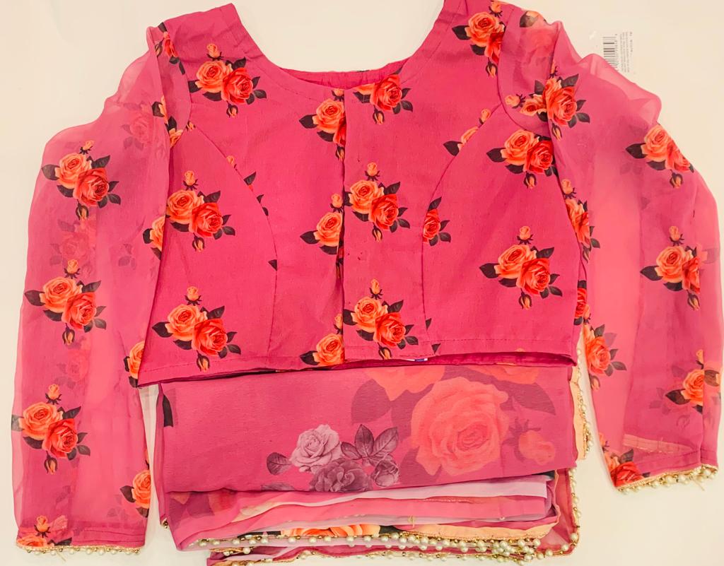 Floral Saree Set