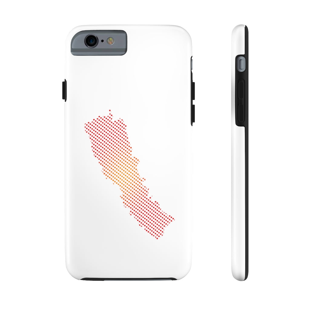 Touch and Light Weight Phone case with New Map of Nepal dots