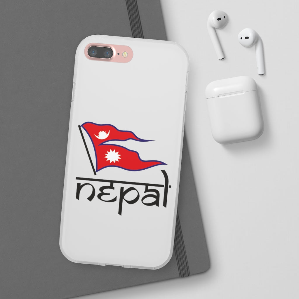 Flexi Phone Case with Nepali Flag