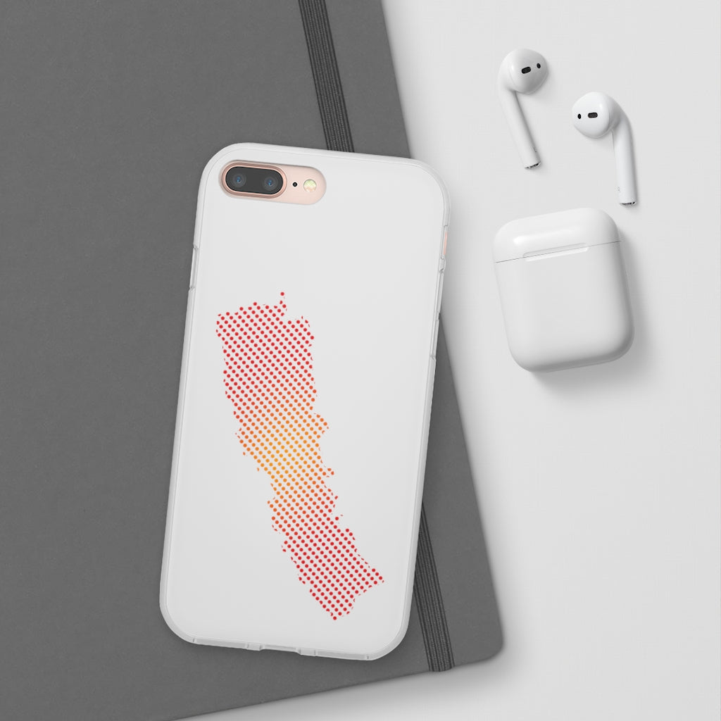 New Map of Nepal printed Flexi Phone Case
