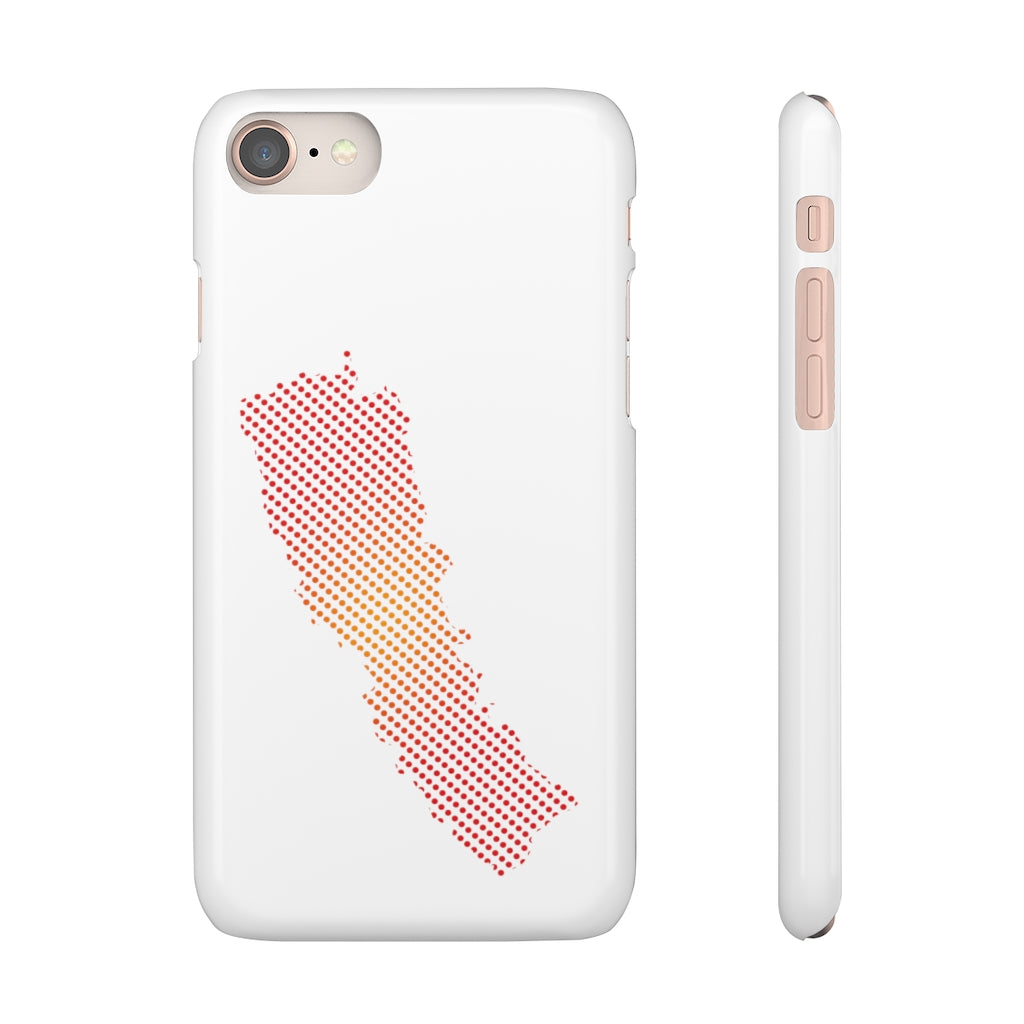Slim Phone Case with Nepali New Map Dots पातलो