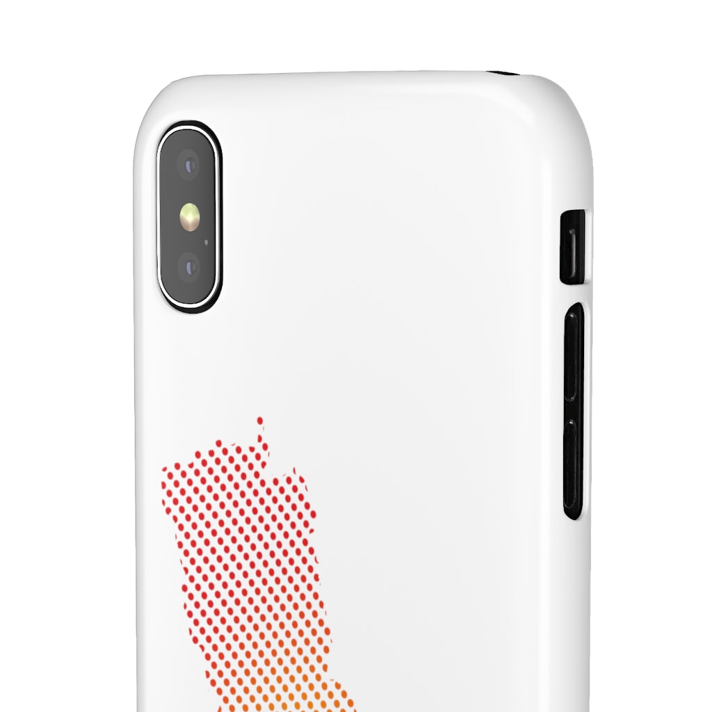 Slim Phone Case with Nepali New Map Dots पातलो