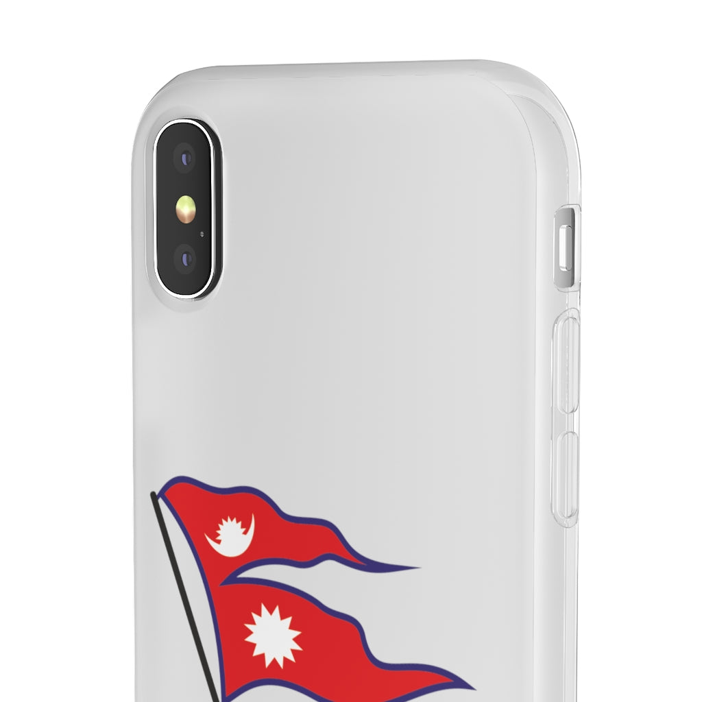Flexi Phone Case with Nepali Flag