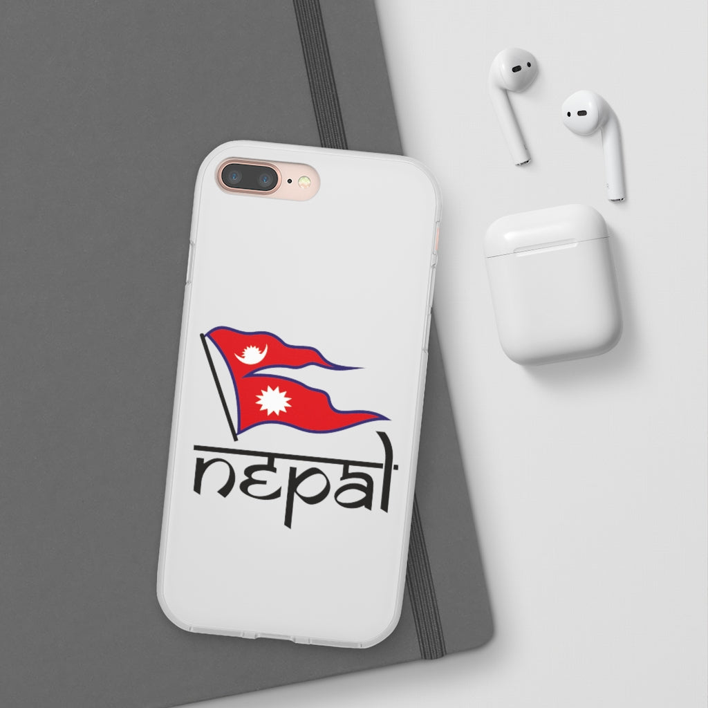 Flexi Phone Case with Nepali Flag