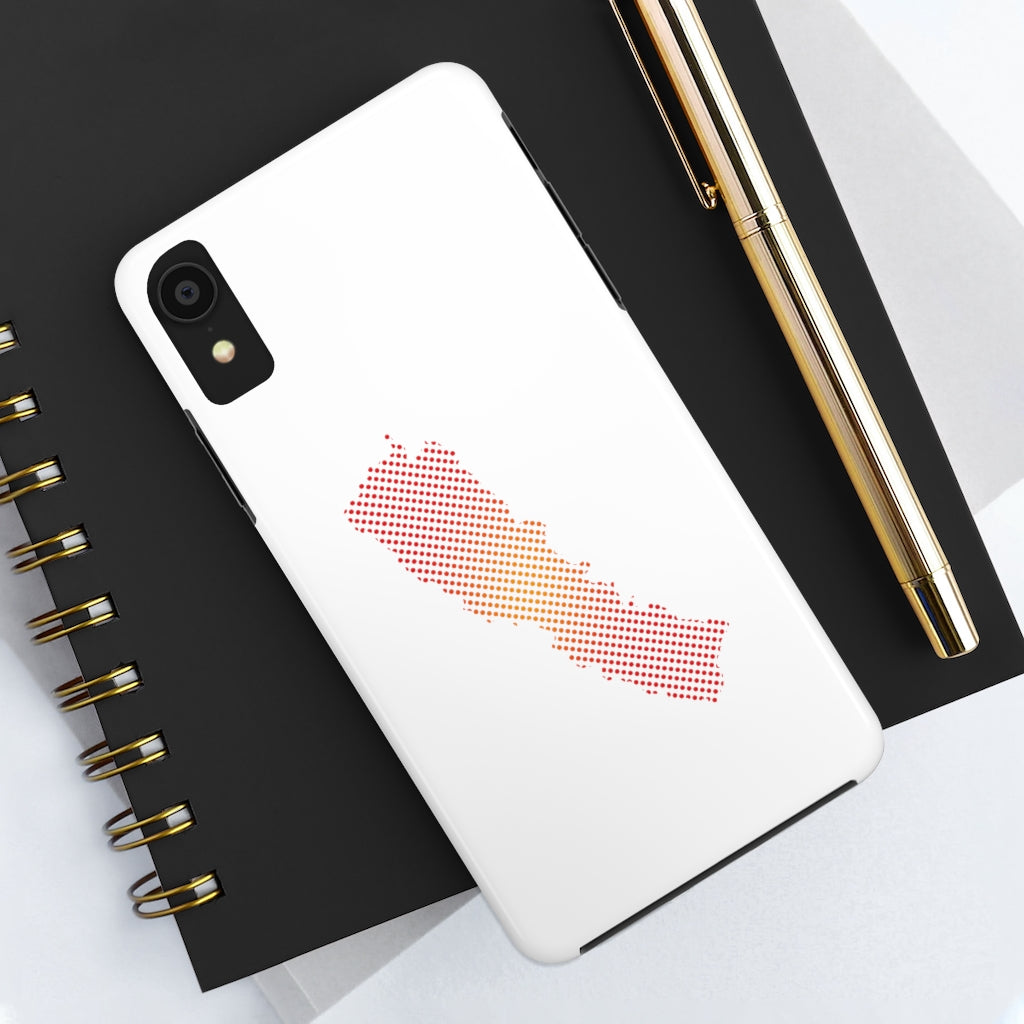 Touch and Light Weight Phone case with New Map of Nepal dots
