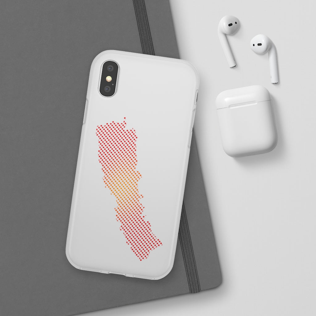 New Map of Nepal printed Flexi Phone Case