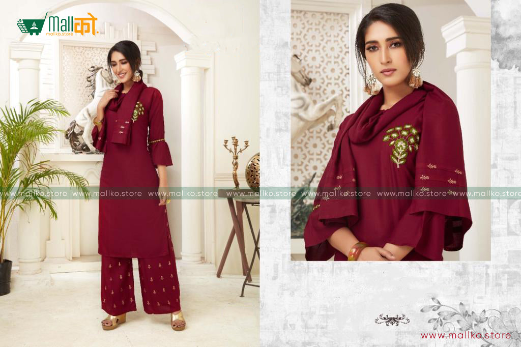 Rung Palazzo Kurti Set of 3