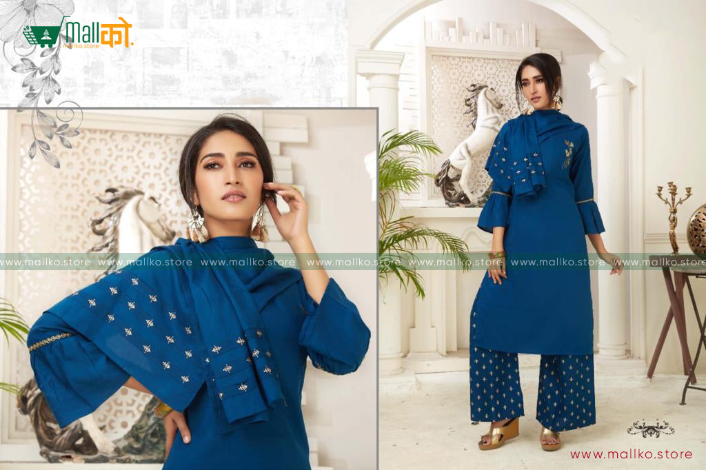 Rung Palazzo Kurti Set of 3