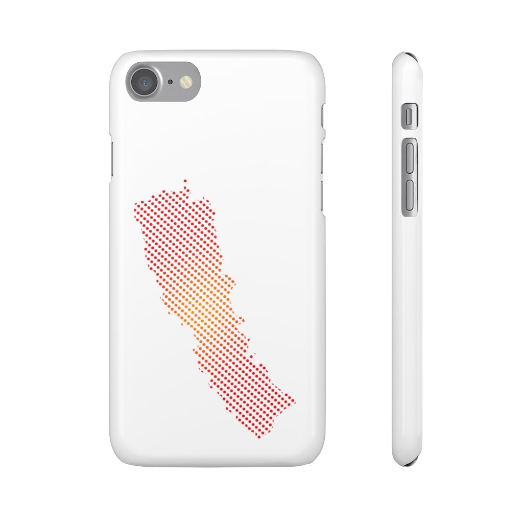 Slim Phone Case with Nepali New Map Dots पातलो