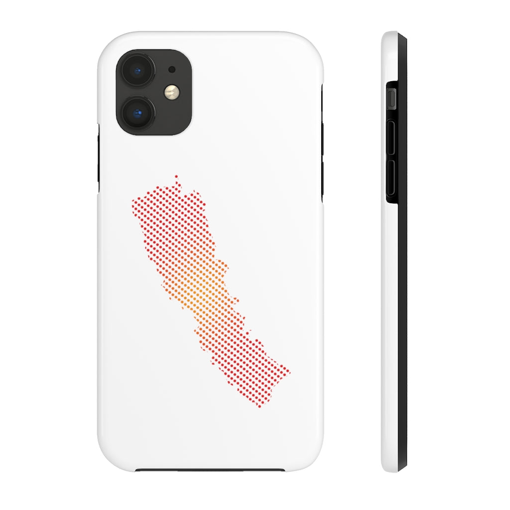 Touch and Light Weight Phone case with New Map of Nepal dots