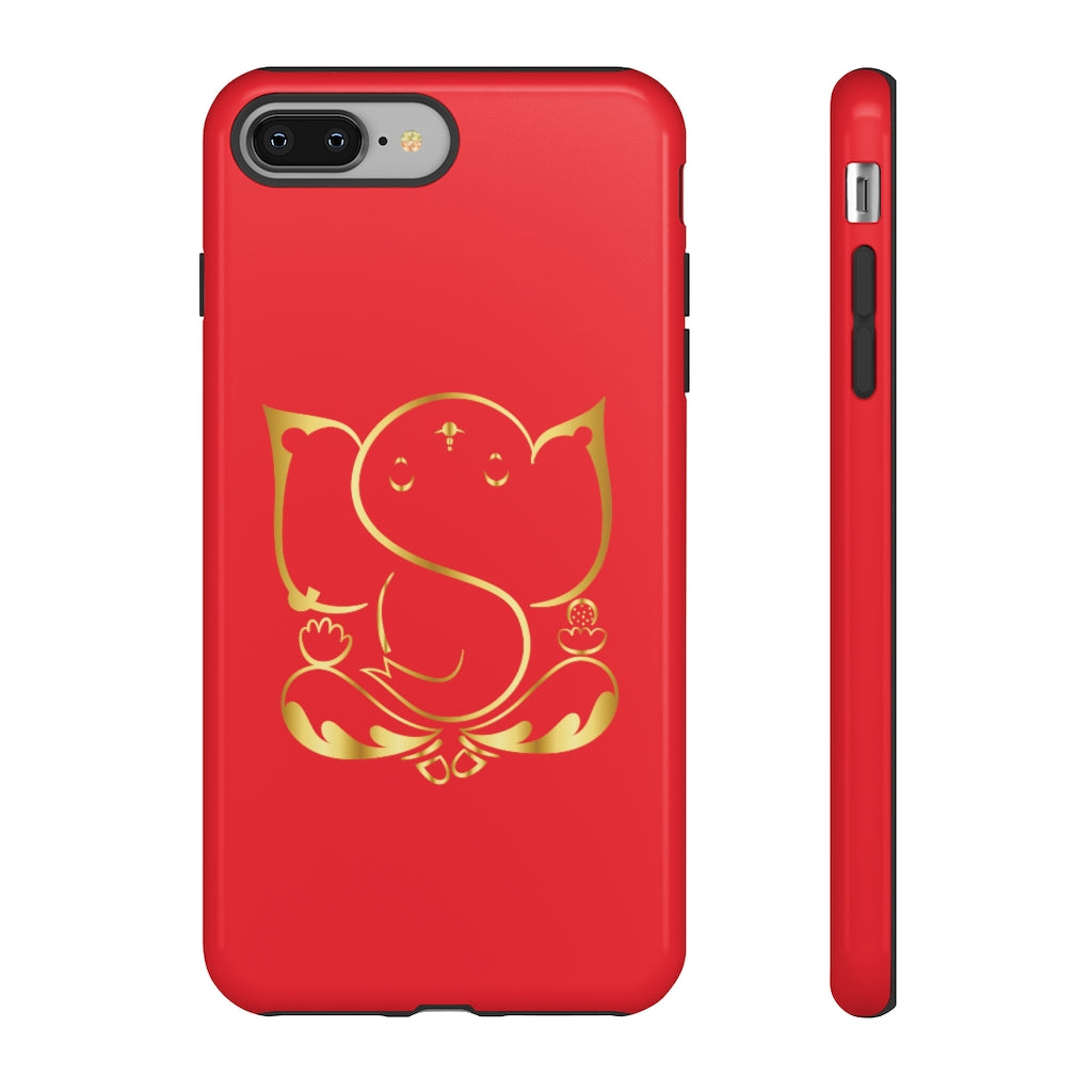Red Tough Ganesh Phone Case