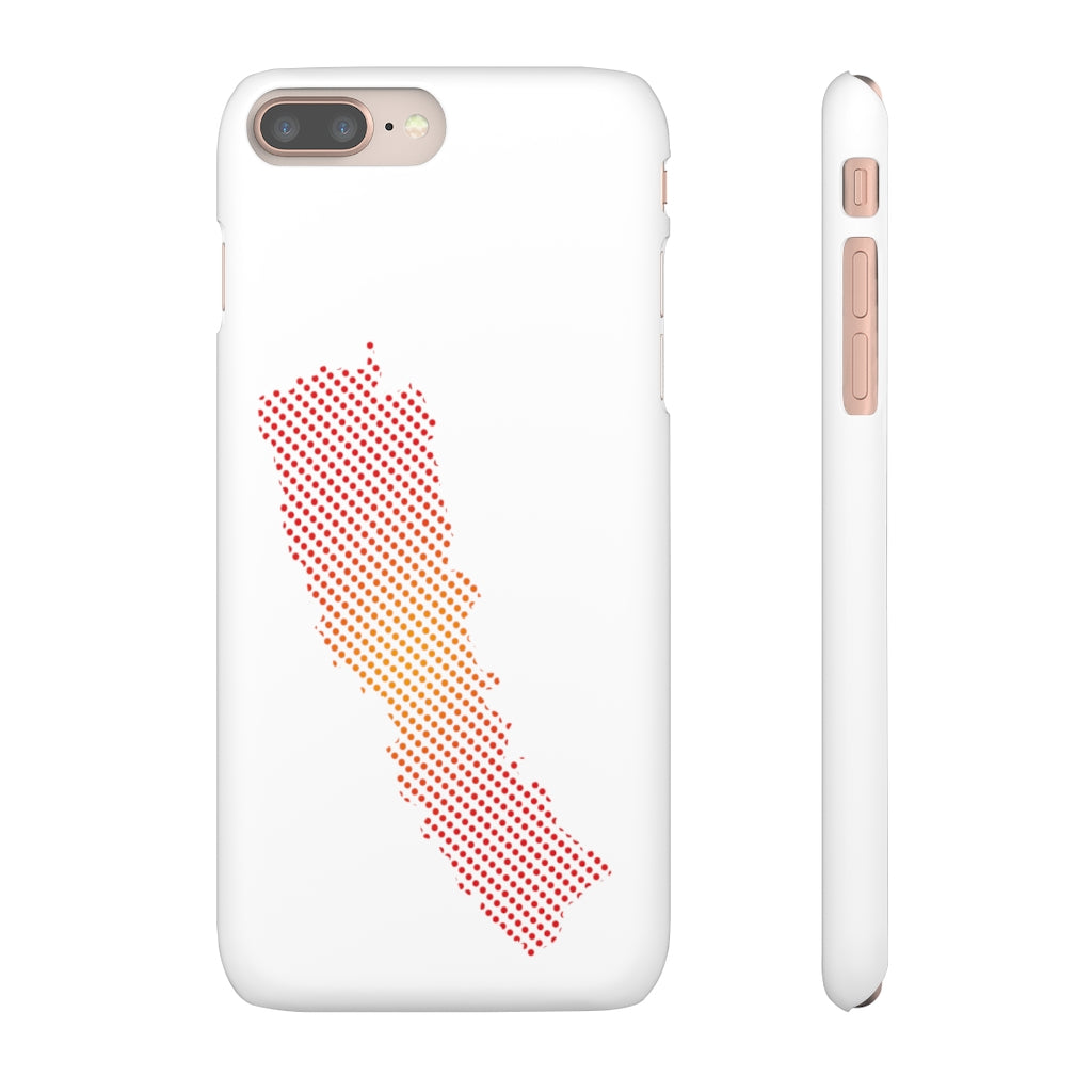 Slim Phone Case with Nepali New Map Dots पातलो