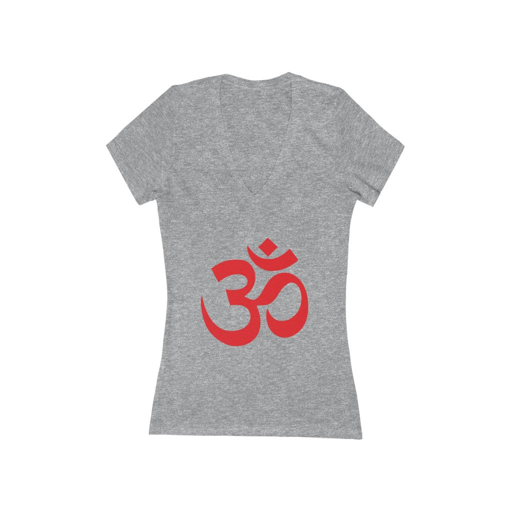 OM Women's Short Sleeve V-Neck T-Shirt