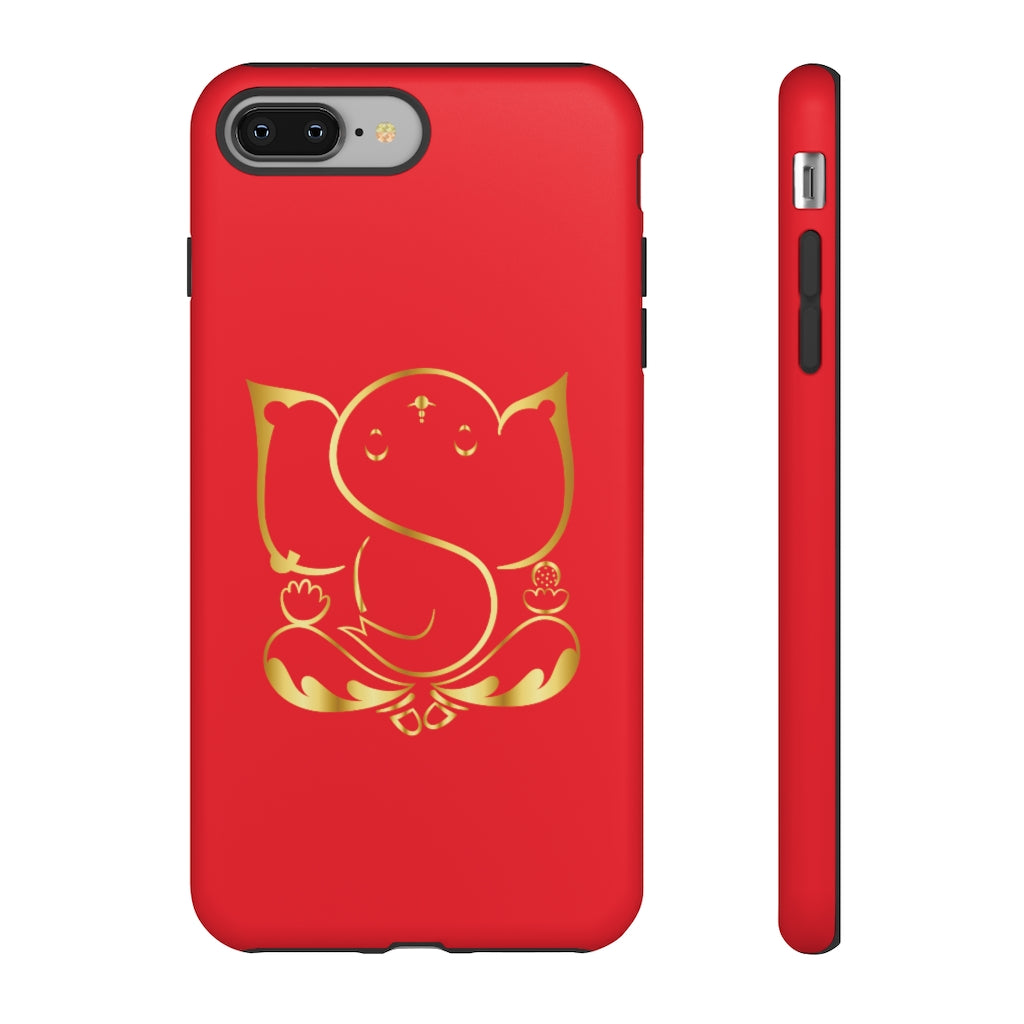Red Tough Ganesh Phone Case