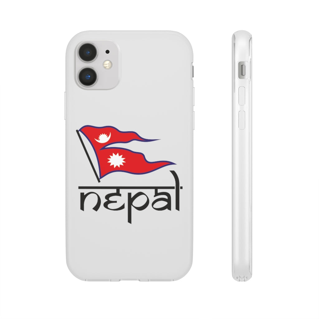 Flexi Phone Case with Nepali Flag