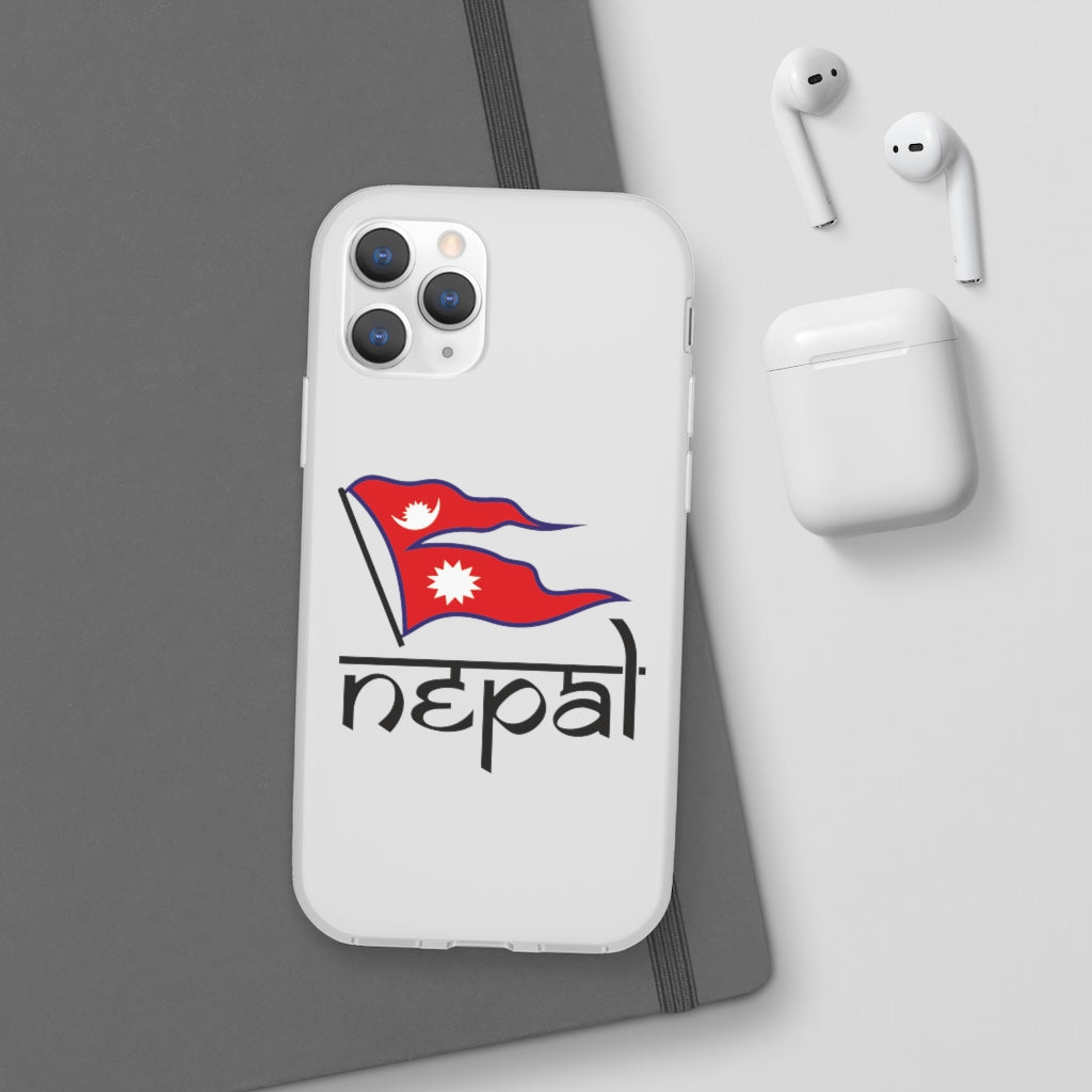Flexi Phone Case with Nepali Flag