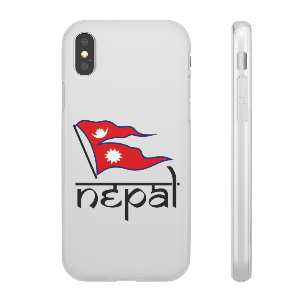 Flexi Phone Case with Nepali Flag