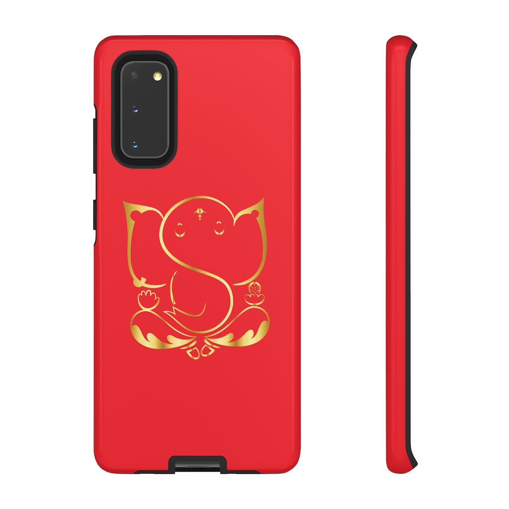 Red Tough Ganesh Phone Case