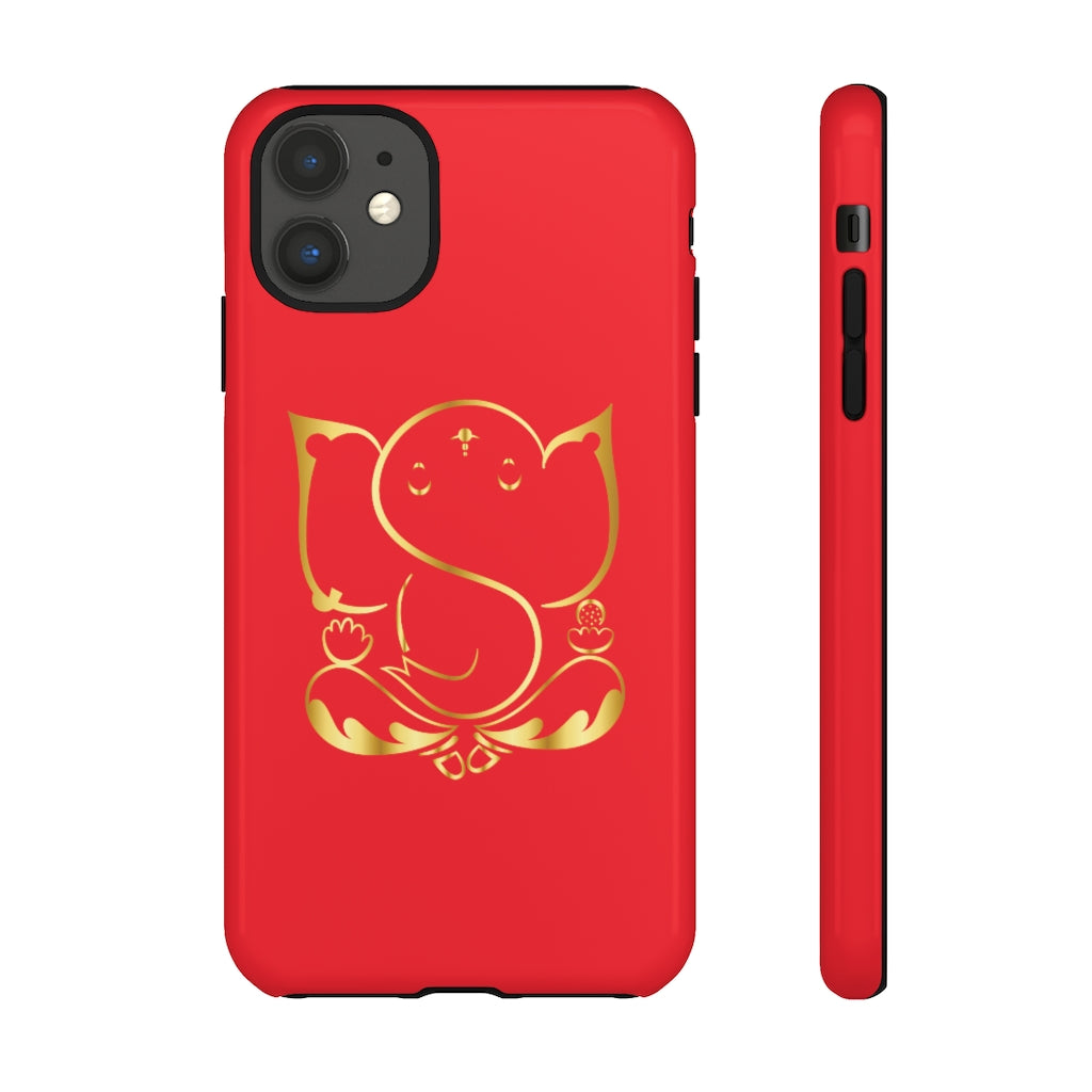 Red Tough Ganesh Phone Case