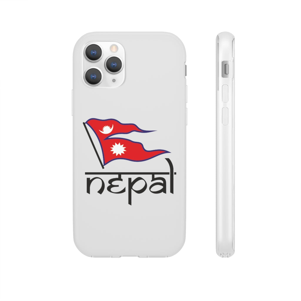 Flexi Phone Case with Nepali Flag
