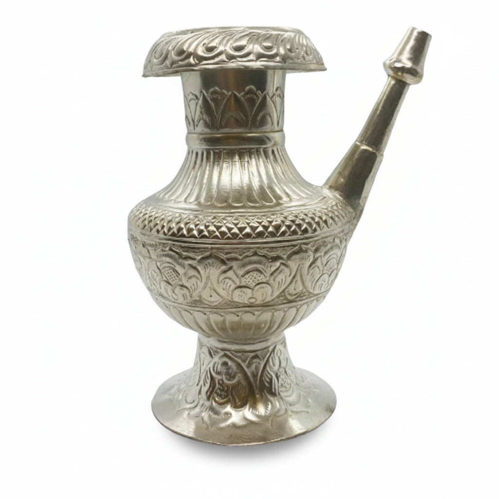 Nepali Puja Item Karuwa Silver Plated