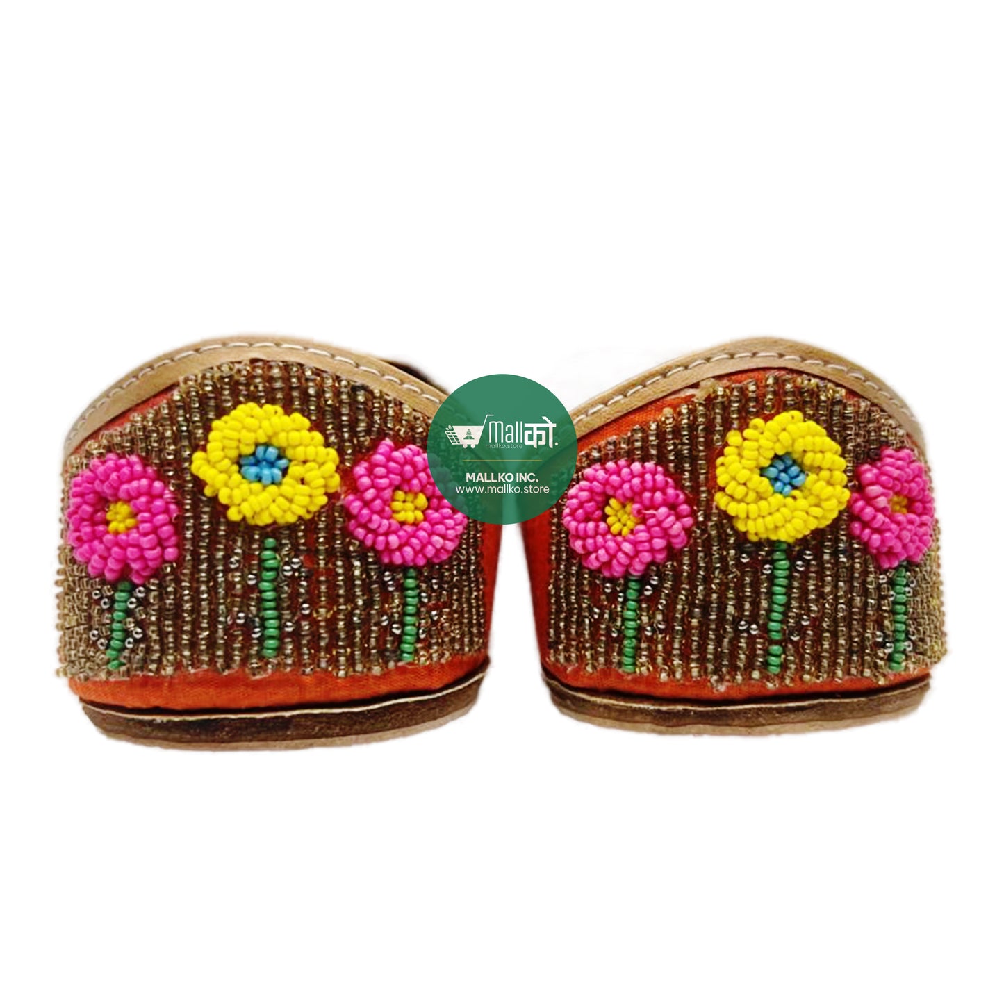 Women's Handmade Punjabi Jutti - Multicolour