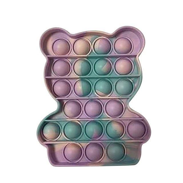 Push Pops Bubble Sensory Toy Autism Needs Squishy Stress Reliever Toys Adult Kid Funny Anti-stress Pops It Fidget Reliver Stress