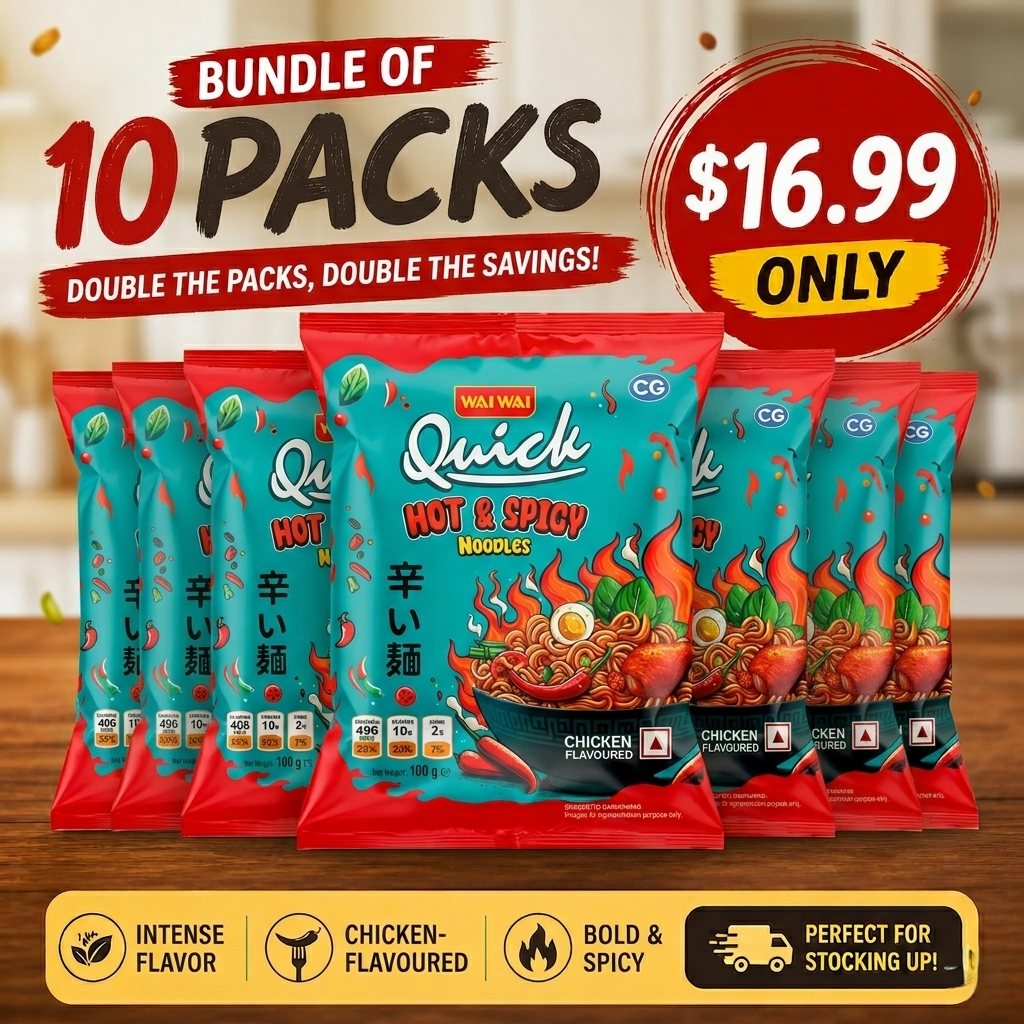 Wai Wai Spicy Chicken Instant Noodles Pack