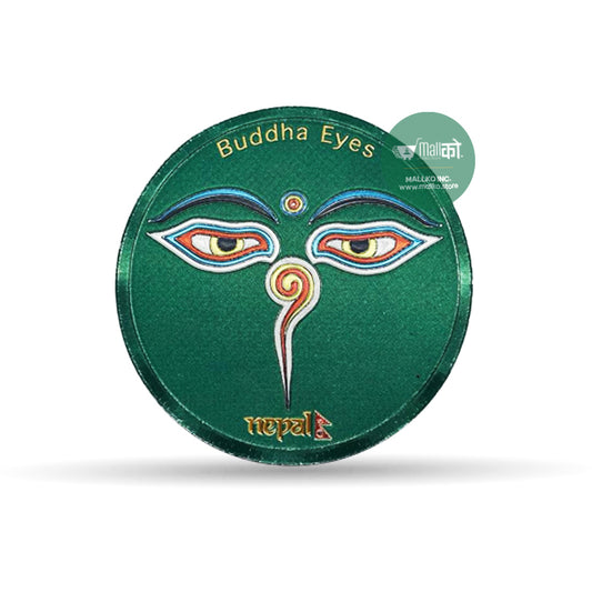 Fridge magnet - Buddha's Eye Green